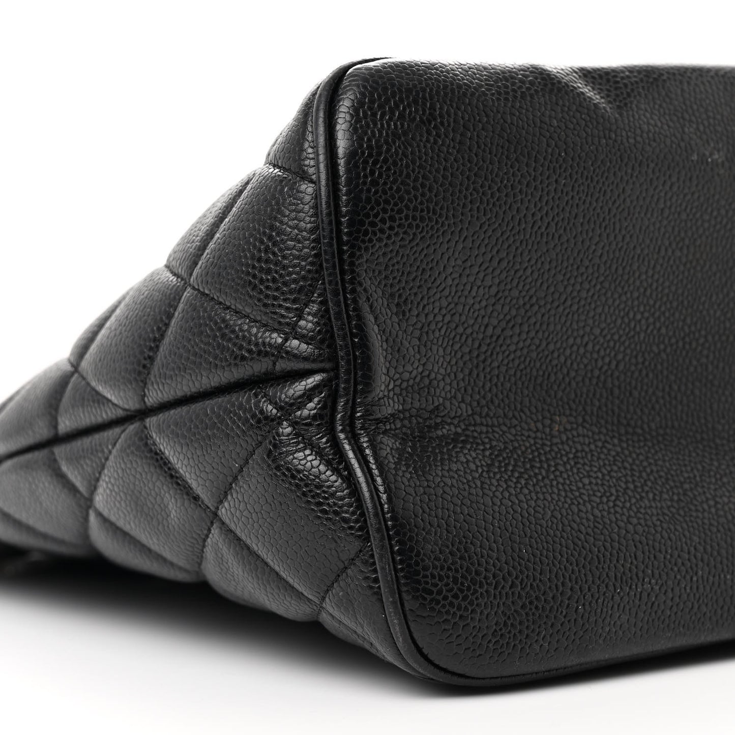 Caviar Quilted Medallion Tote Black