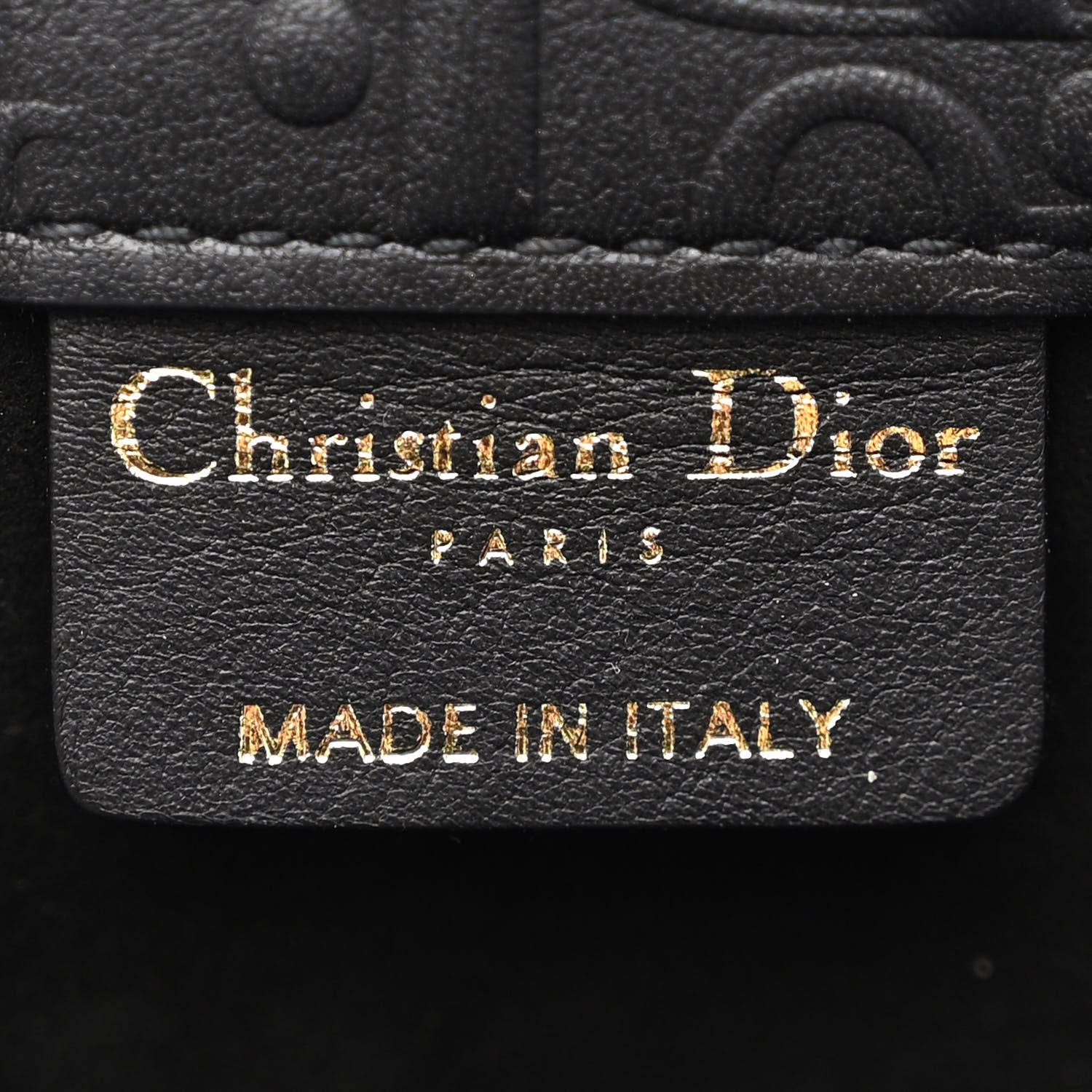 Christian Dior Oblique Calfskin Embossed Large Book Tote Black 5 of 9