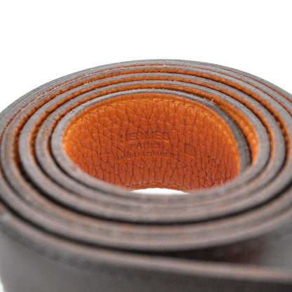 Hermes Box Togo Reversible Belt Strap Brown Orange 100 2 of 5