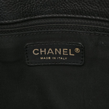 Chanel Calfskin Cerf Executive Shopper Tote Black 6 of 12