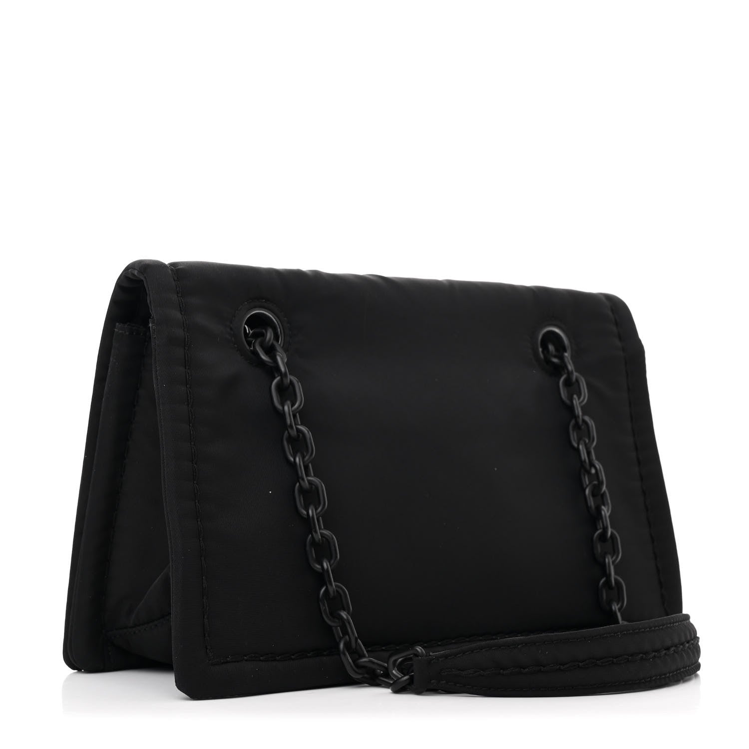 Prada Nylon Tessuto Chain Shoulder Bag Black 3 of 10