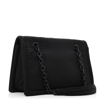 Prada Nylon Tessuto Chain Shoulder Bag Black 3 of 10