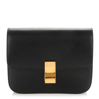 Celine Box Calfskin Medium Classic Box Flap Bag Black 1 of 7