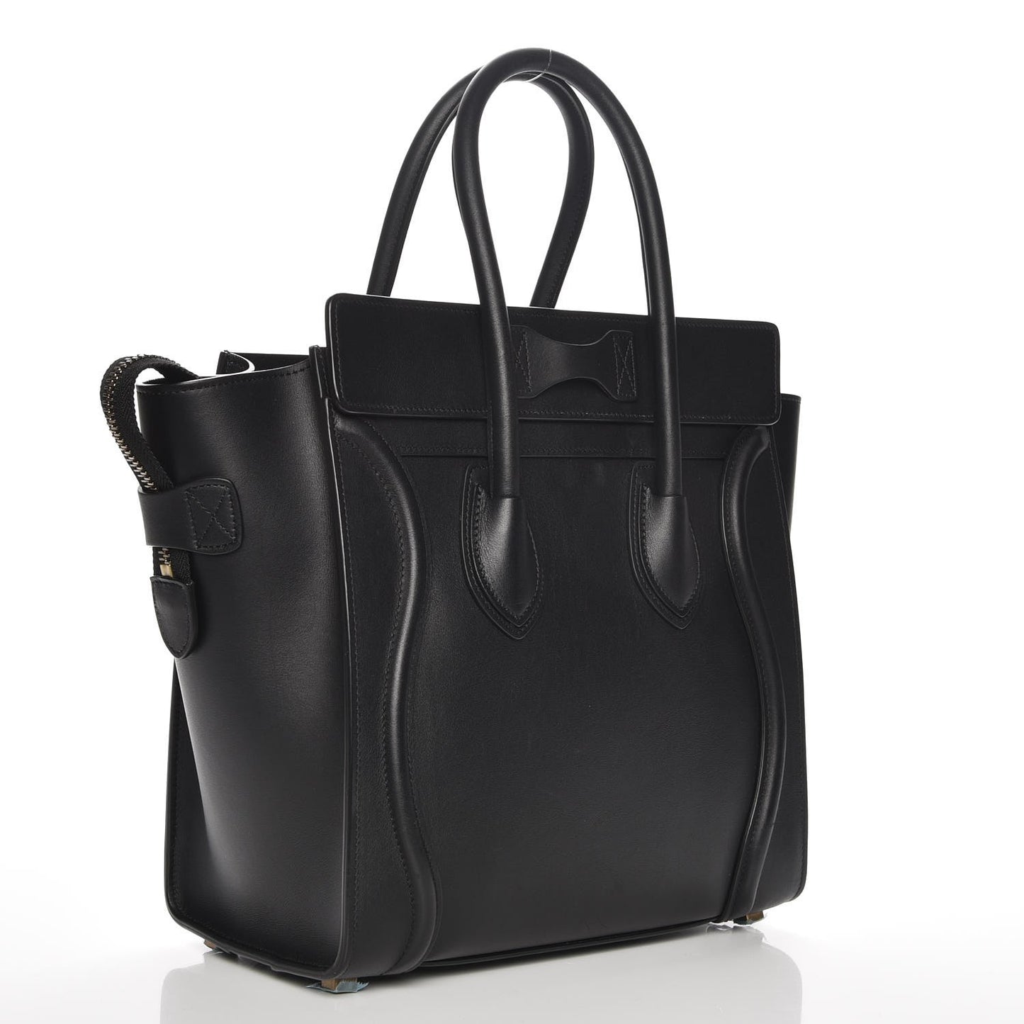 Smooth Calfskin Micro Luggage Black