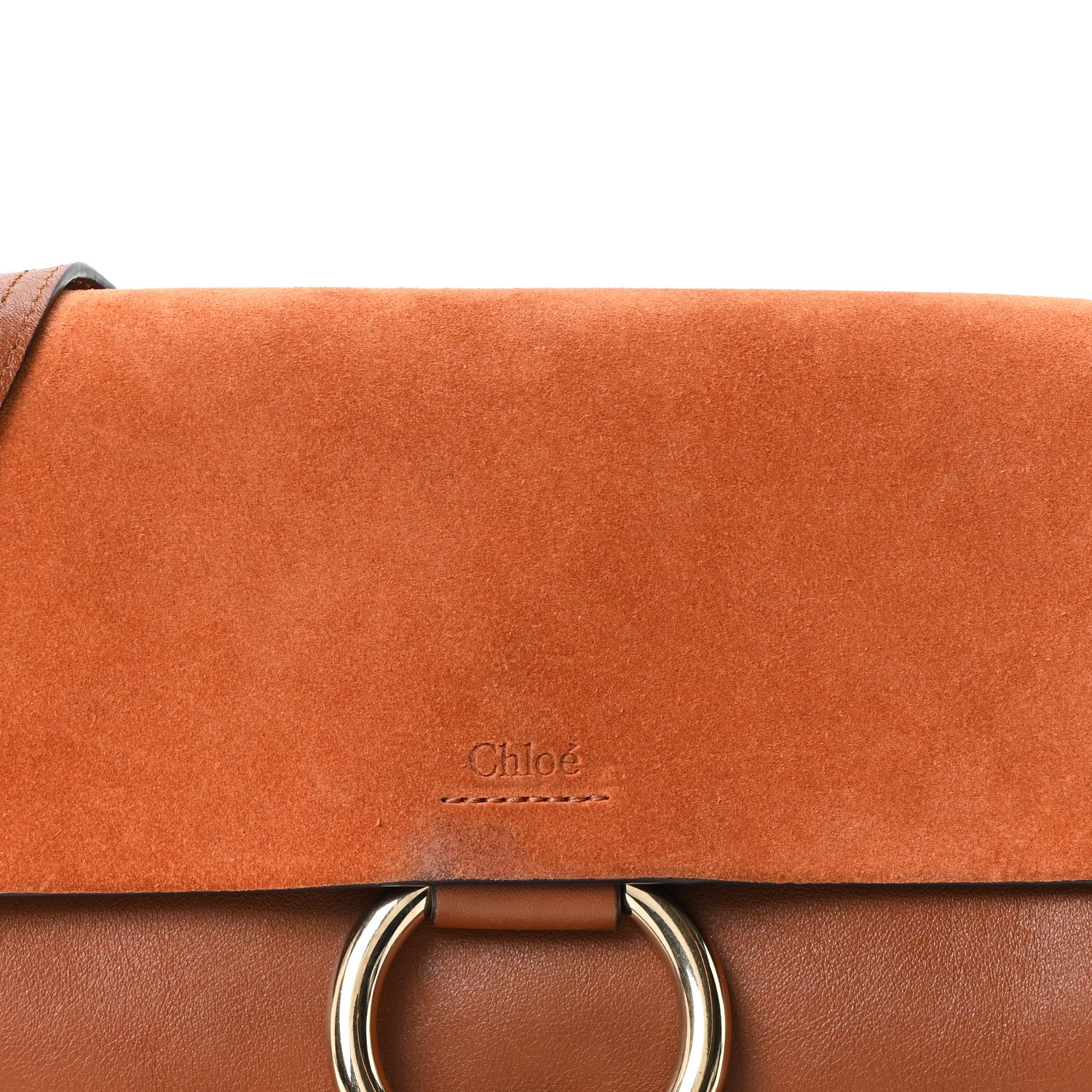 Chloé Small Suede And Calfskin Faye Crossbody Bag