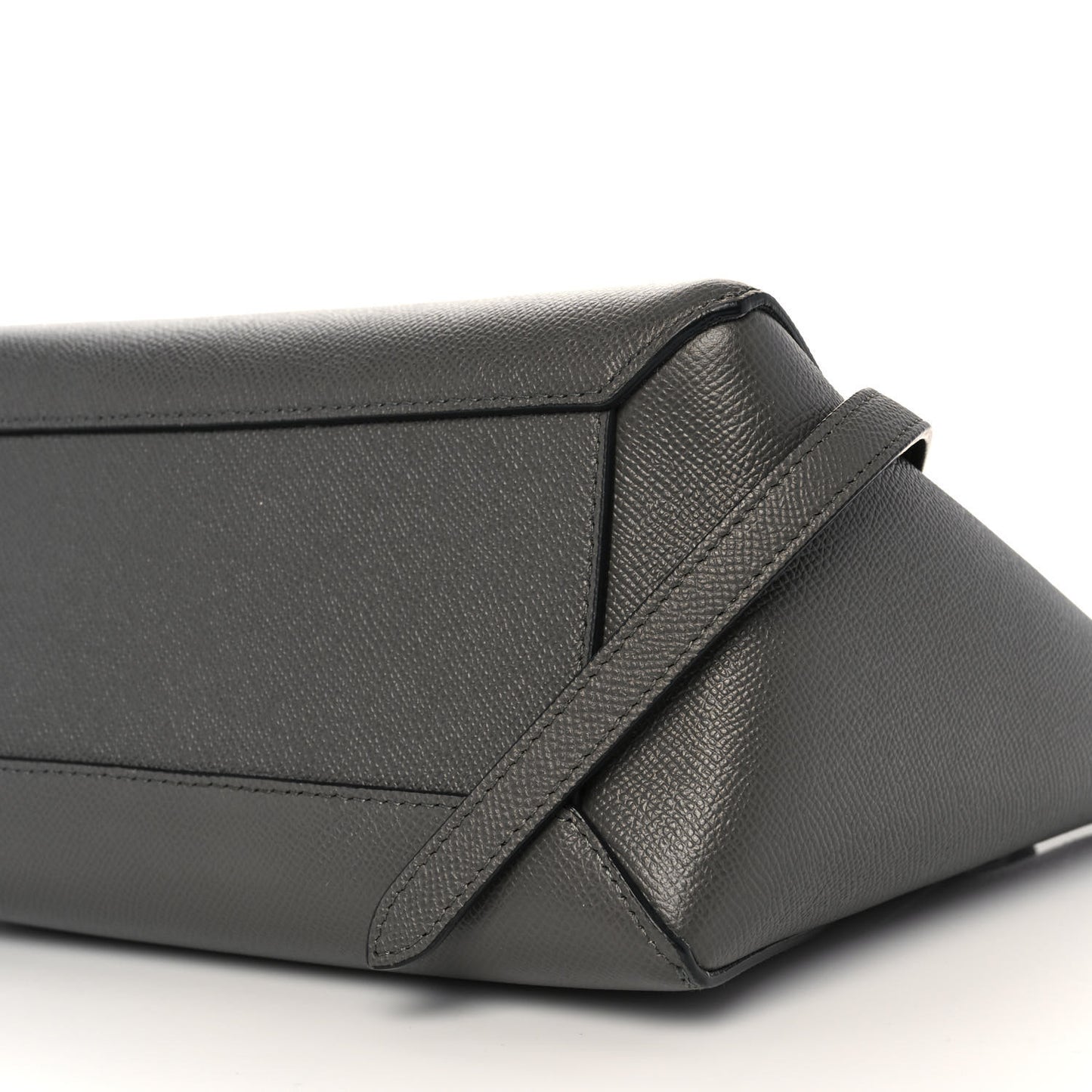 Grained Calfskin Micro Belt Bag Grey