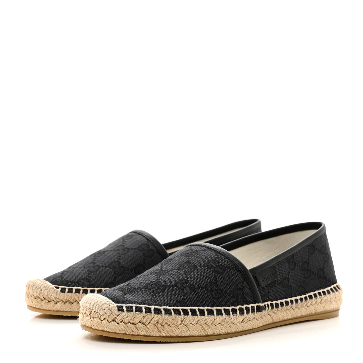 Monogram Espadrilles 36 36.5 Black