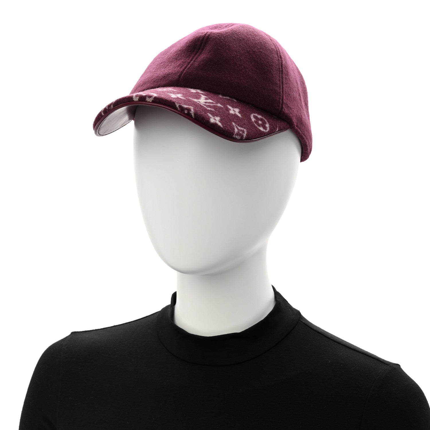 Louis Vuitton Wool Silk Monogram Endless Cap L Bordeaux 2 of 8
