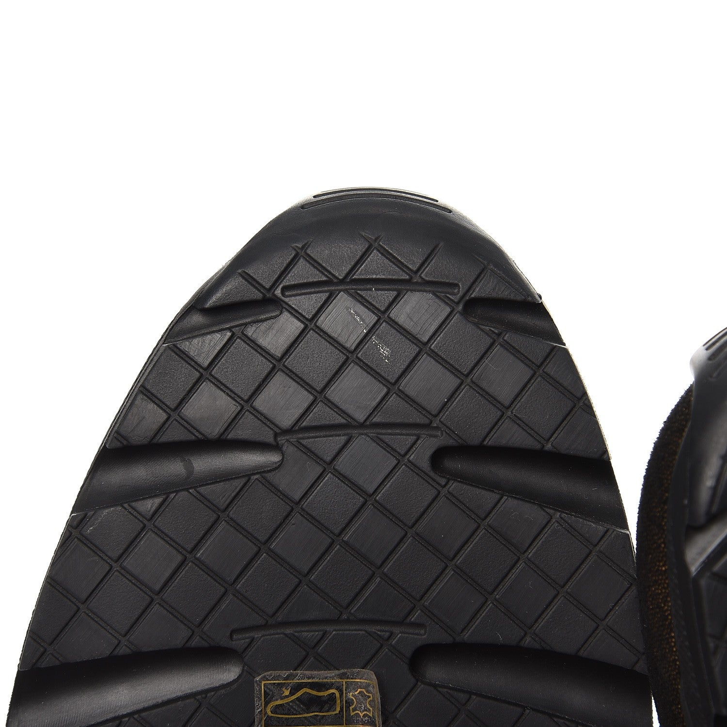 Chanel Metallic Fabric Calfskin Womens CC Sneakers 41 Golden Brown 6 of 8