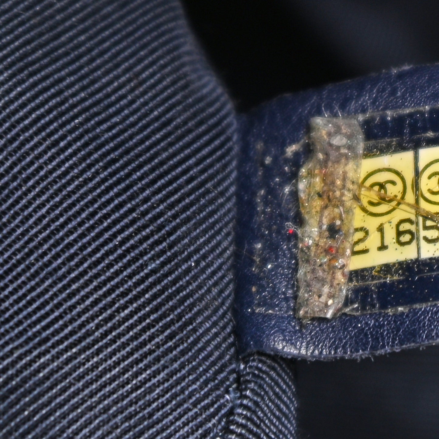 Washed Denim Quilted Small Urban Spirit Backpack Dark Blue