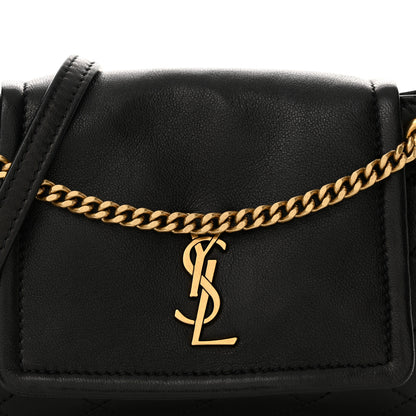 Saint Laurent Lambskin Quilted Monogram Mini Nolita Black 8 of 10