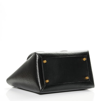 Celine Calfskin Astrakhan Embossed Small Belt Bag Black 4 of 7
