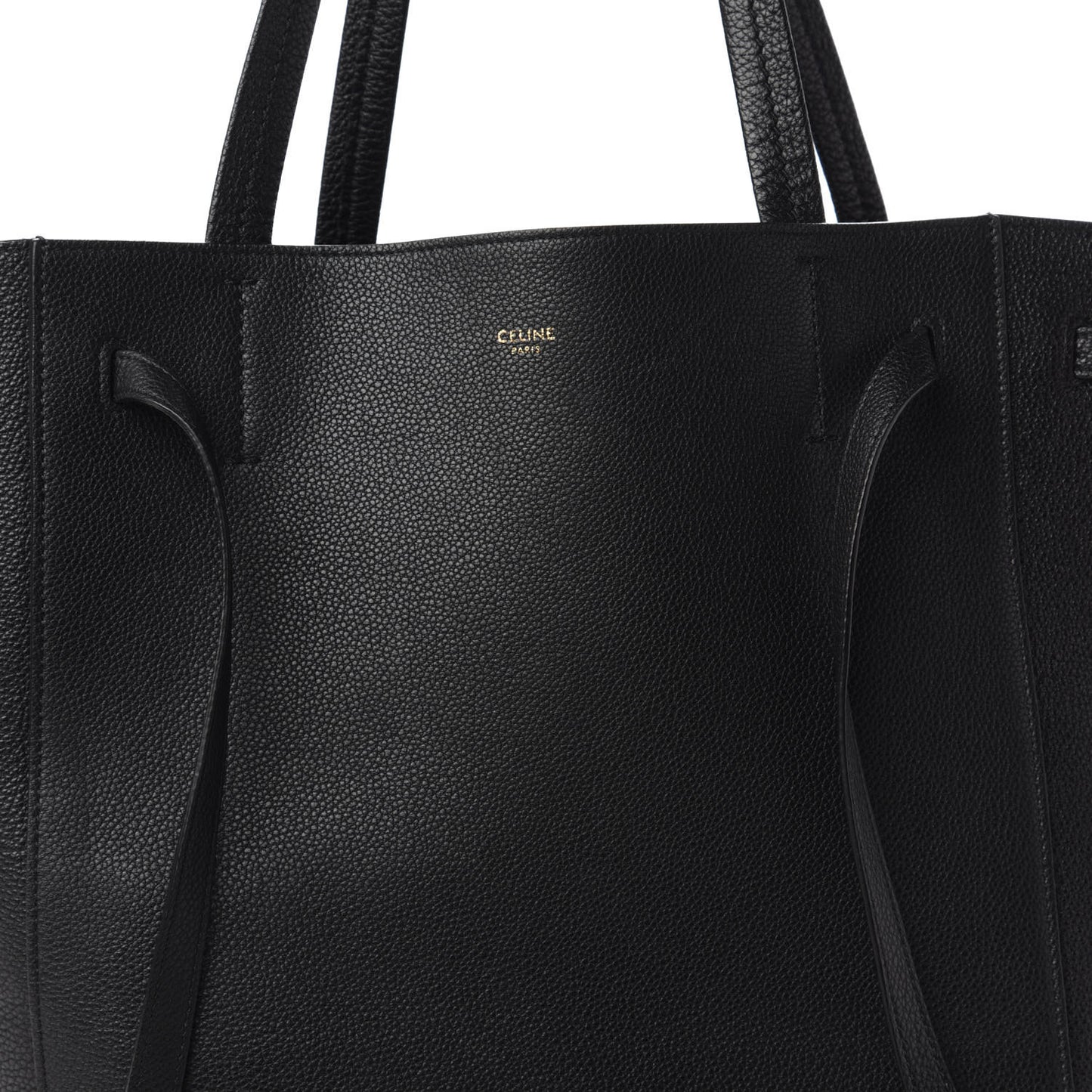 Soft Grained Calfskin Medium Cabas Phantom Black