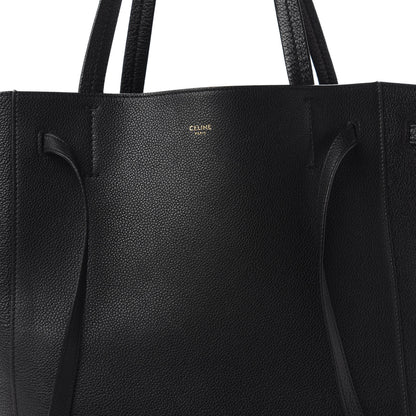 Celine Soft Grained Calfskin Medium Cabas Phantom Black 6 of 7