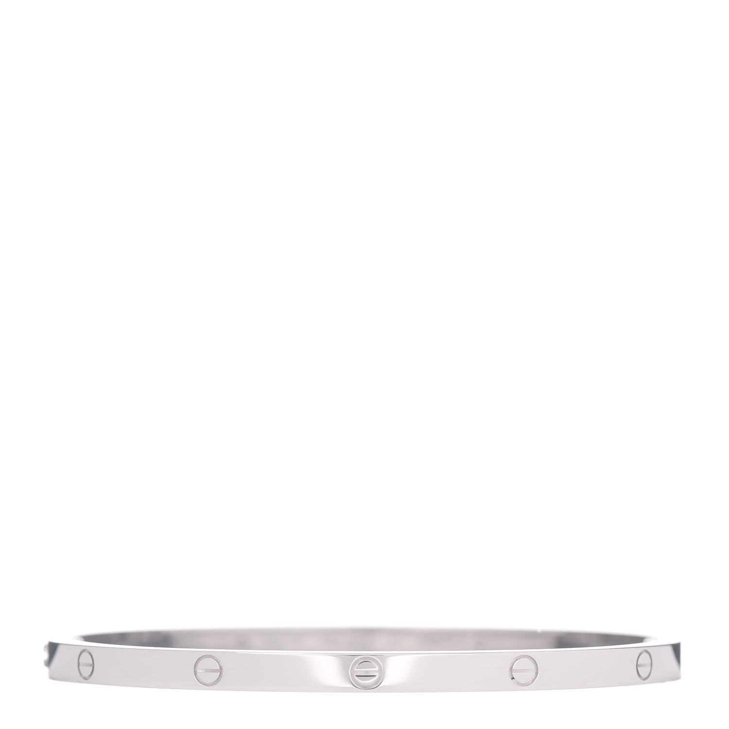 Cartier 18K White Gold Small LOVE Bracelet 17 1 of 5