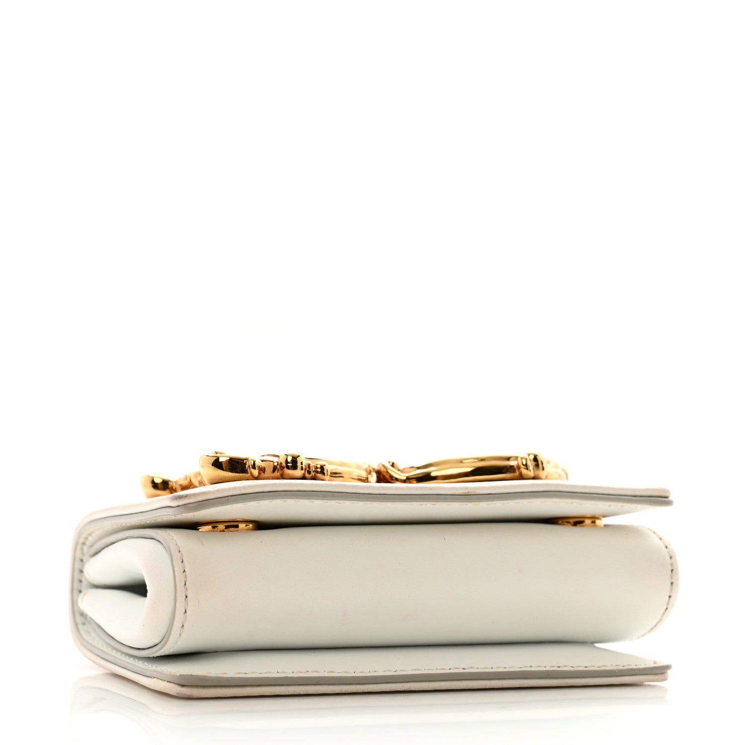 Dolce & Gabbana Calfskin Micro DG Girls Shoulder Bag White 4 of 13