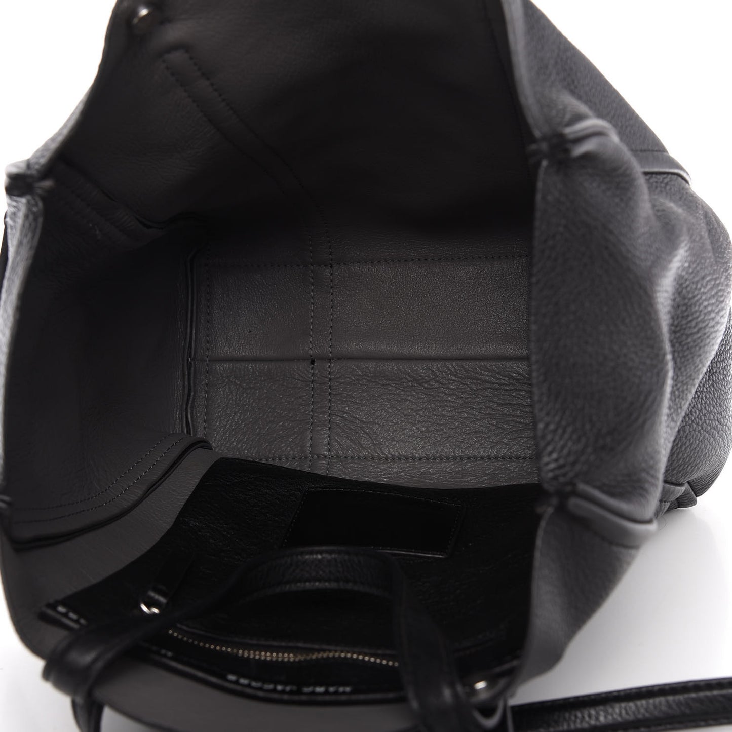 Grained Calfskin The Tag Tote Black
