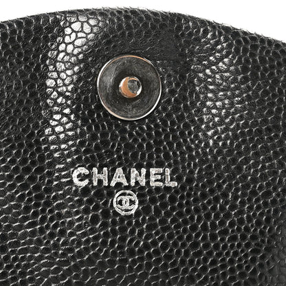 Chanel Caviar Half Moon Wallet On Chain WOC Black 6 of 10