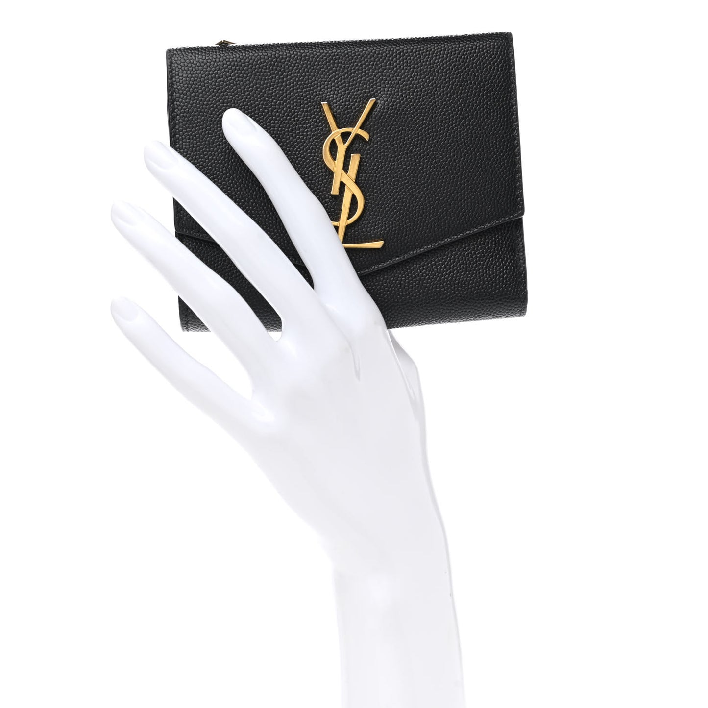 Grain De Poudre Monogram Bi-Fold Wallet Black