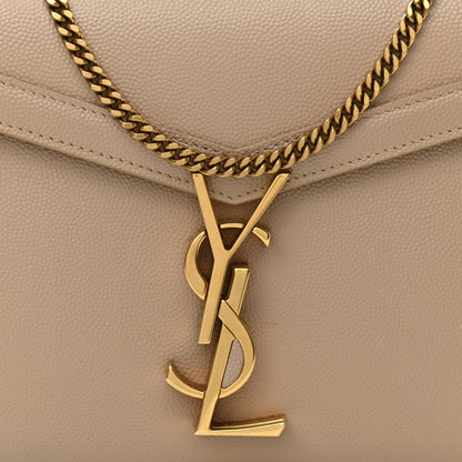 Saint Laurent Grain De Poudre Monogram Cassandra Clasp Bag Beige 7 of 10
