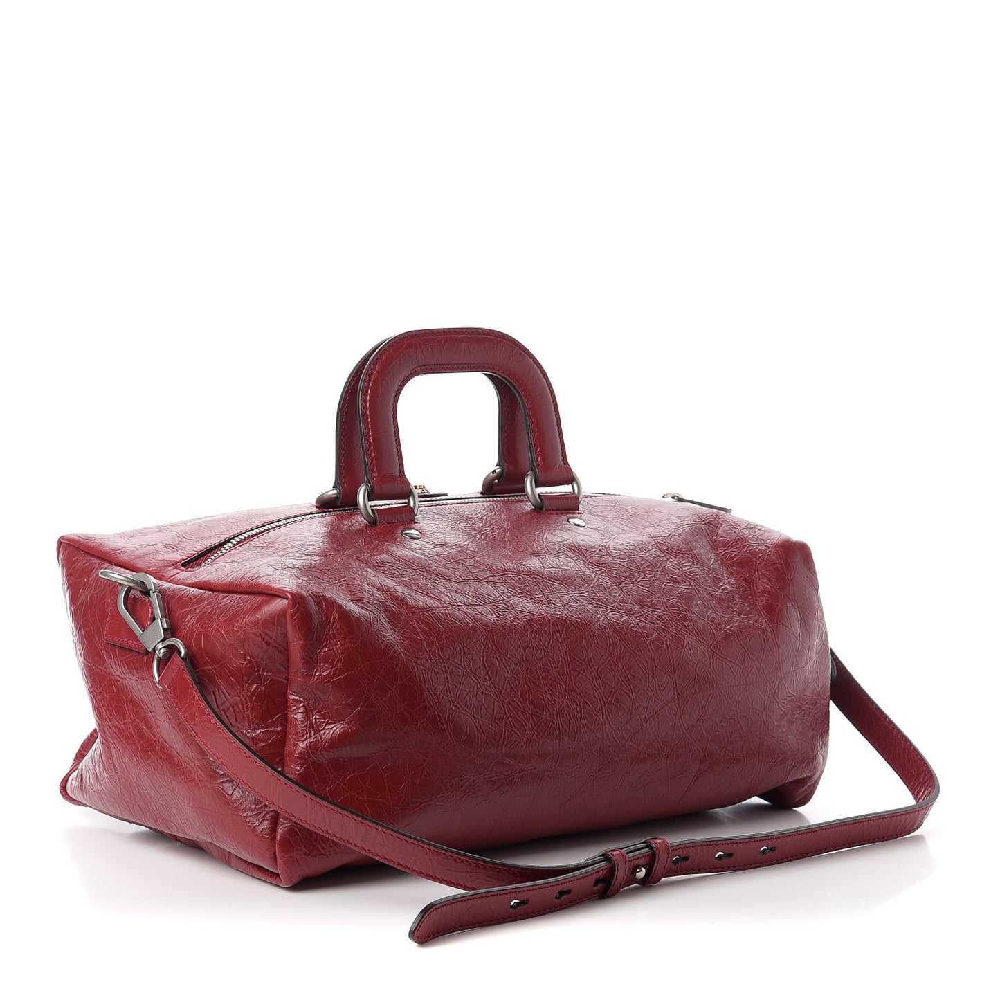Fluffy Calfskin Morpheus Convertible Backpack Red
