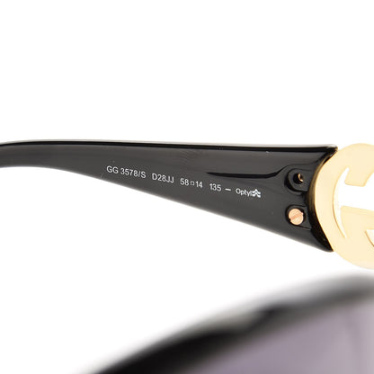 Gucci Acetate Crystal GG Sunglasses GG3578/S Black 6 of 8