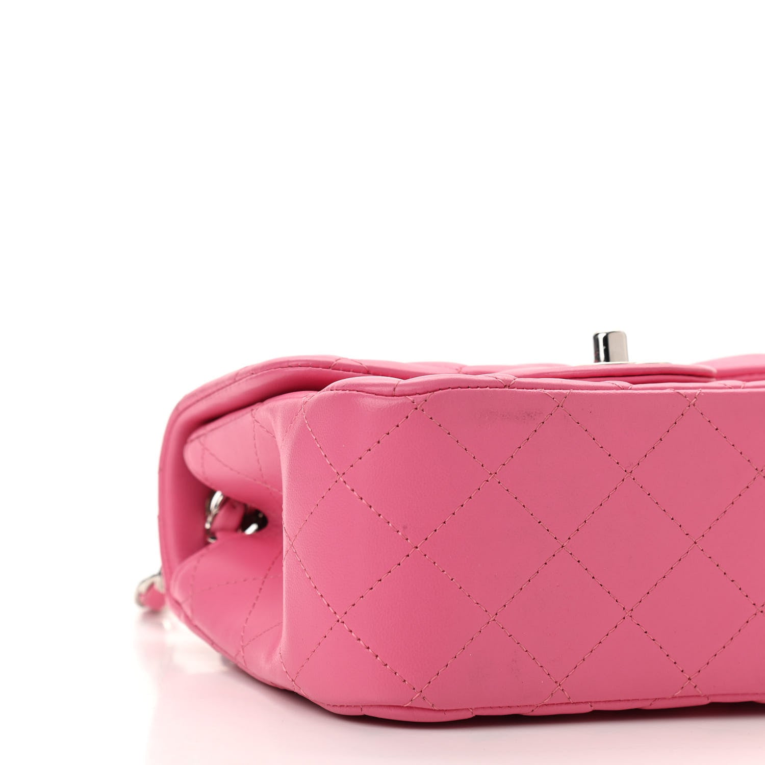 Chanel Lambskin Quilted Mini Square Flap Pink 9 of 11