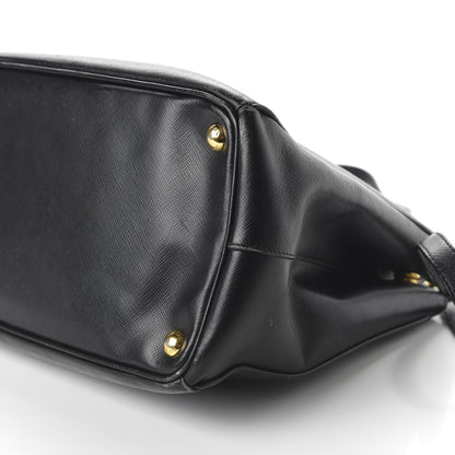 Prada Saffiano Medium Galleria Double Zip Tote Black 7 of 10