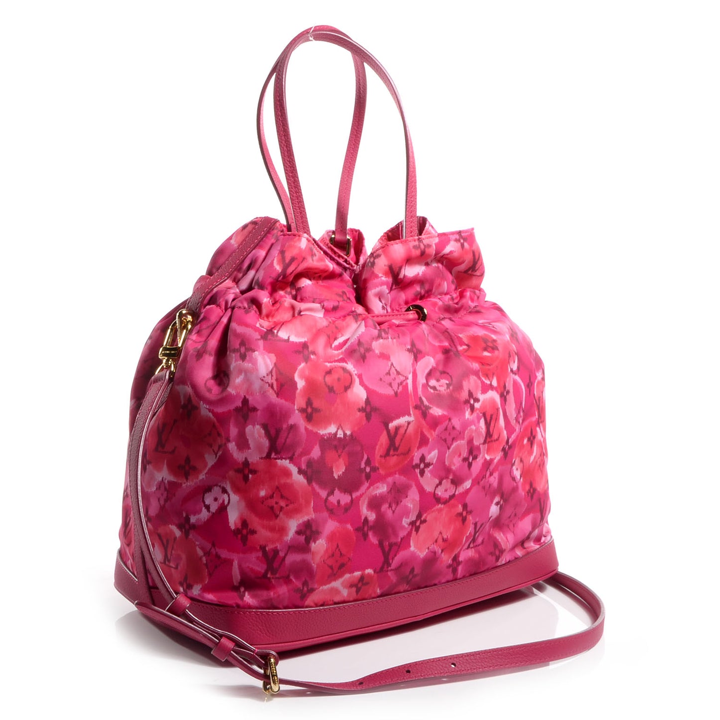 Nylon Monogram Ikat Noefull MM Rose Indien