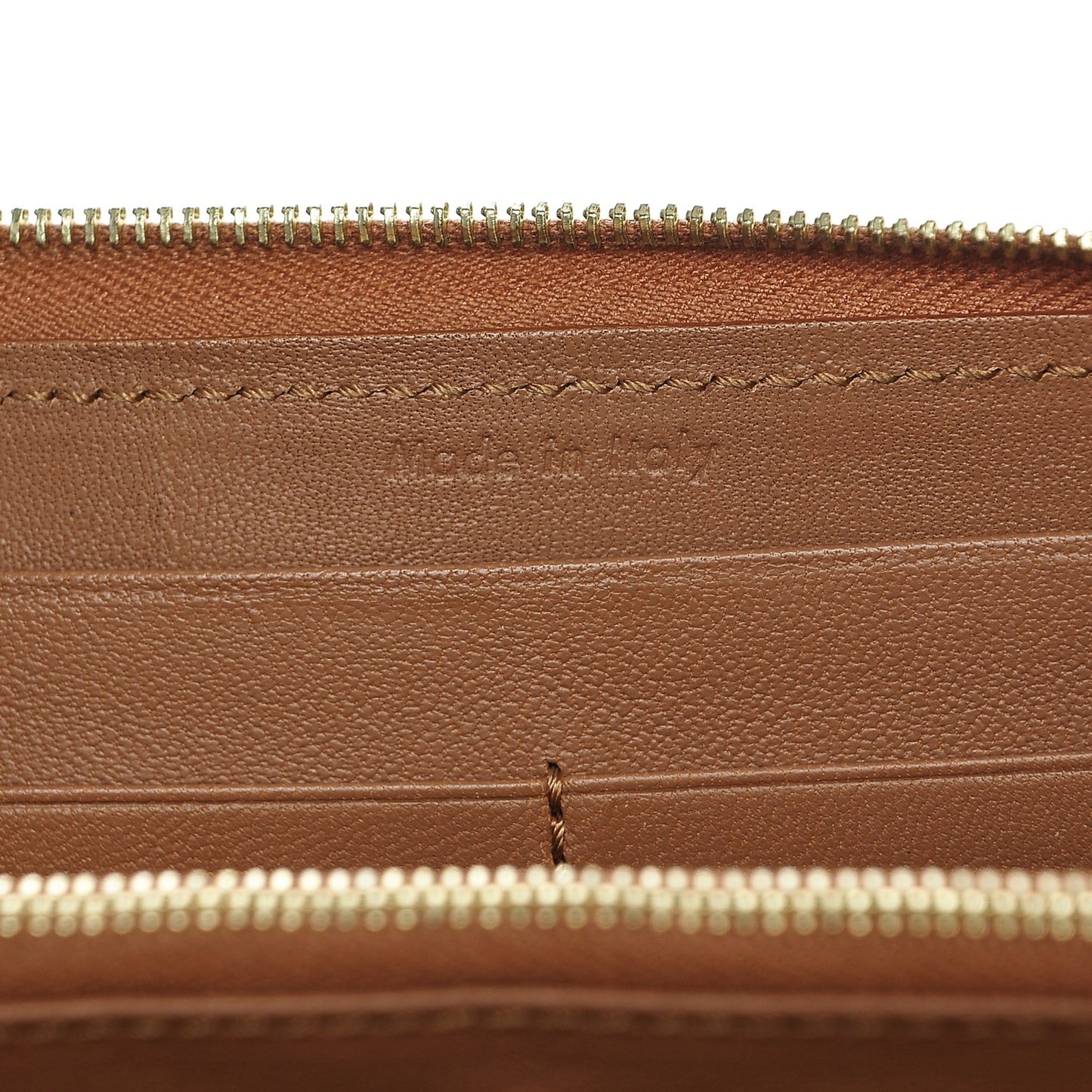 Lambskin Large Zip Around Multifunction Wallet Black Tan