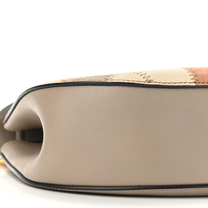 Chloe Suede Calfskin Patchwork Drew Shoulder Bag Motty Grey 8 of 9