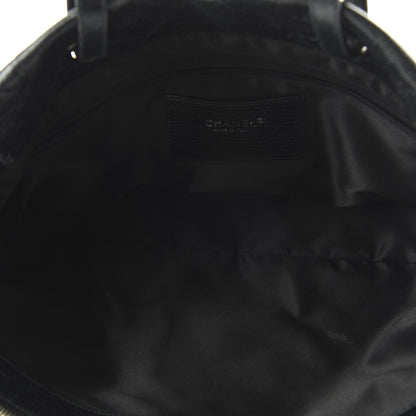 Chanel Glazed Calfskin Large On The Road Tote Black 5 of 10