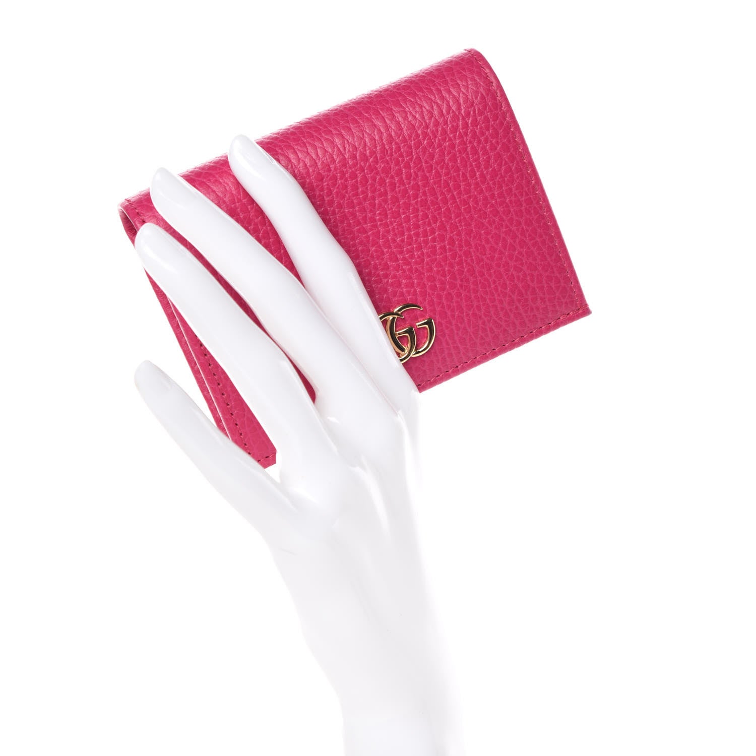 Gucci Dollar Calfskin GG Marmont Card Case Box Pink 2 of 9