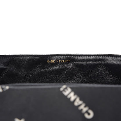 Chanel Canvas Quilted XL Jumbo Single Flap Black 10 of 12