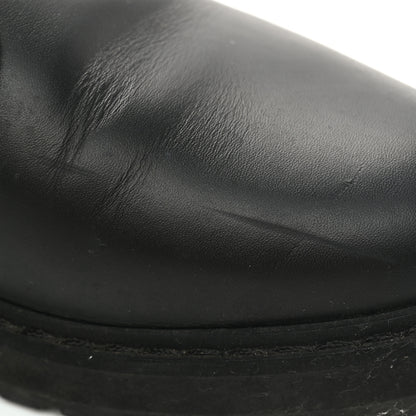 Fendi Calfskin Stretch Fabric Rockoko Biker Boots 41 Tobacco Black Marino 8 of 10