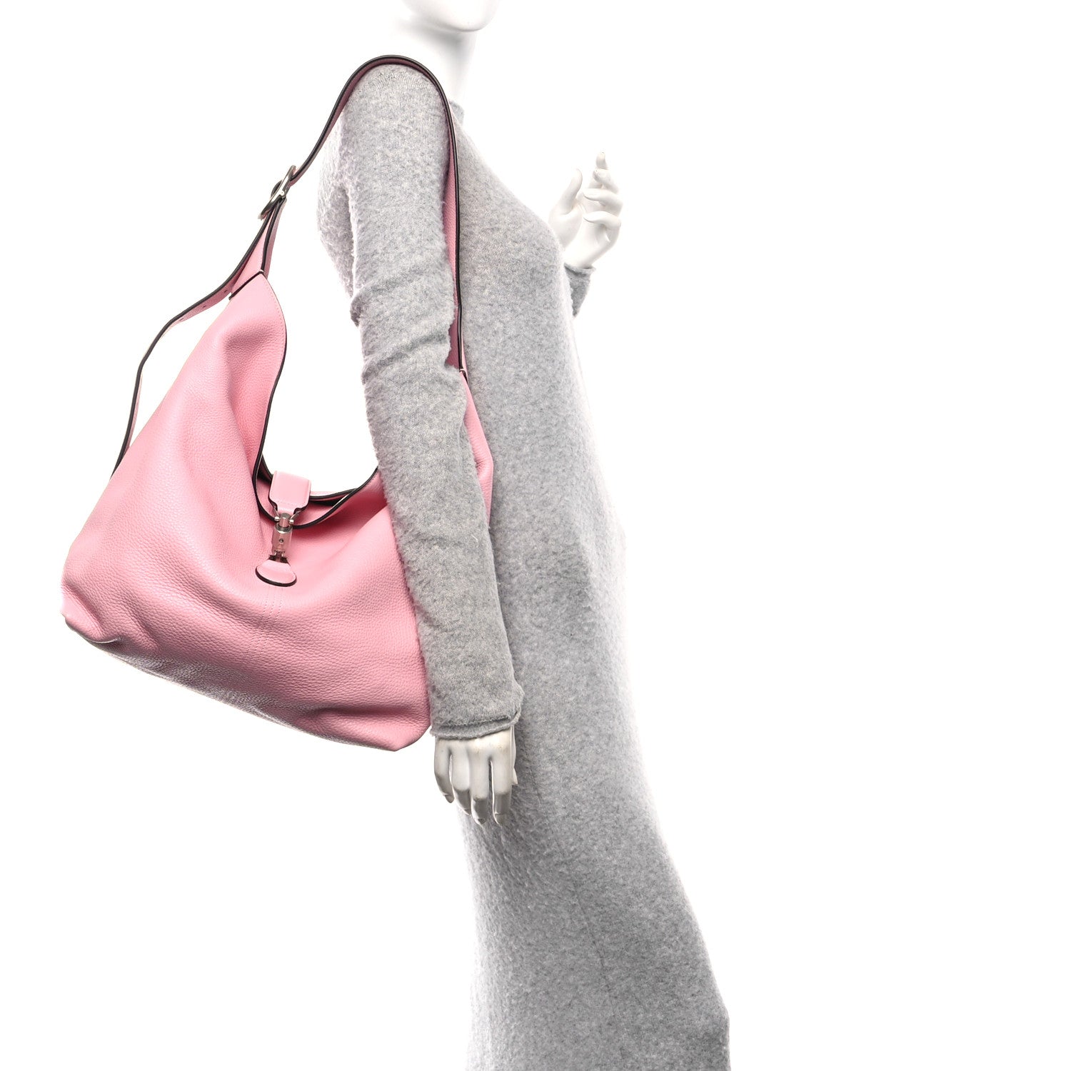Gucci Amour Grane Calfskin Medium Jackie 1961 Crossbody Bag Sugar Pink 2 of 11