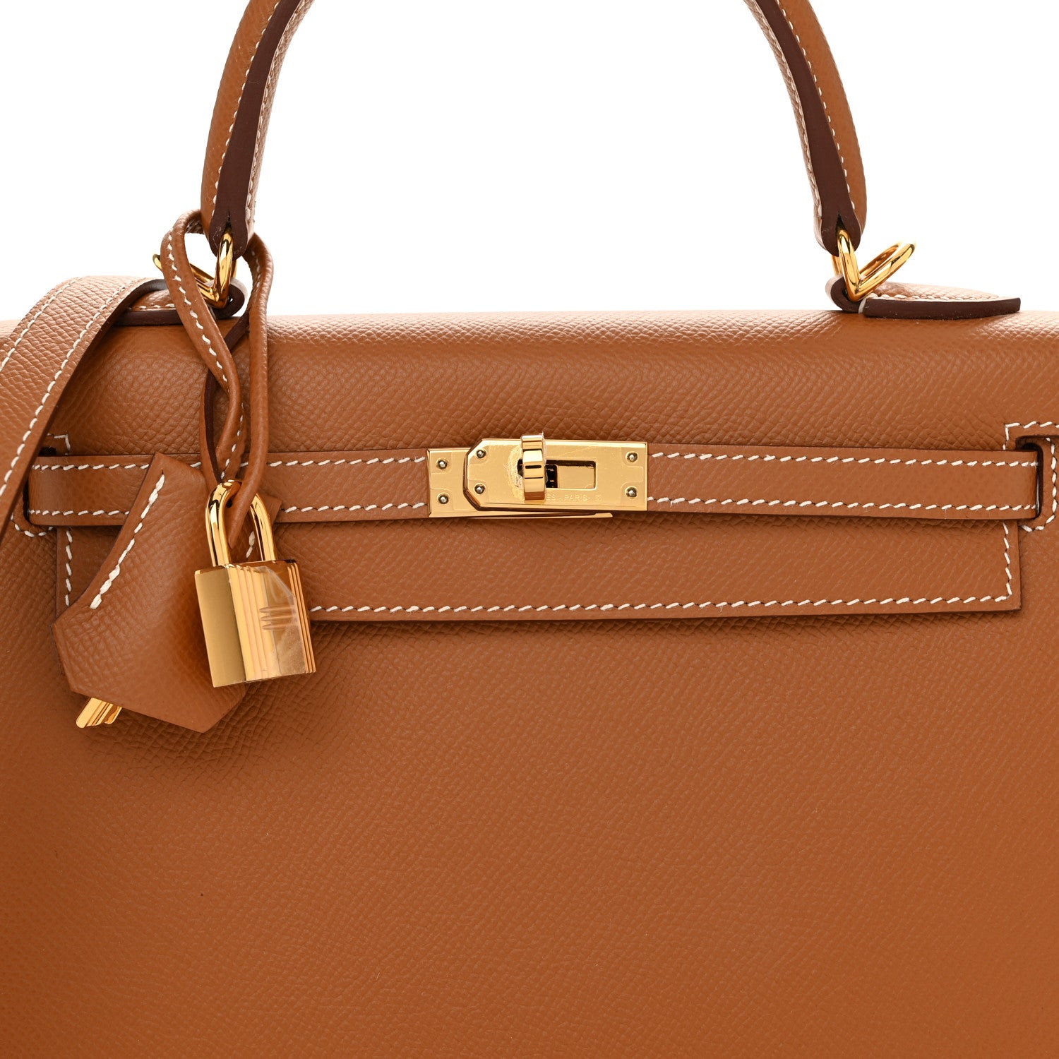 Hermes Epsom Kelly Sellier 25 Gold 8 of 12