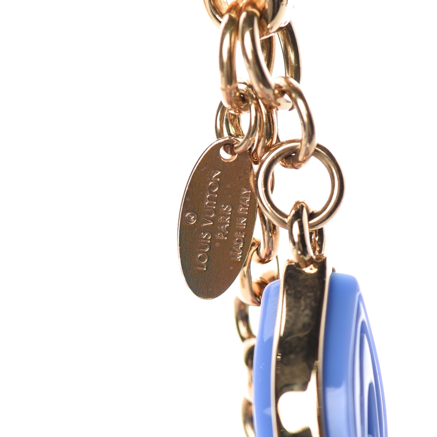 Resin Naif Bag Charm Blue