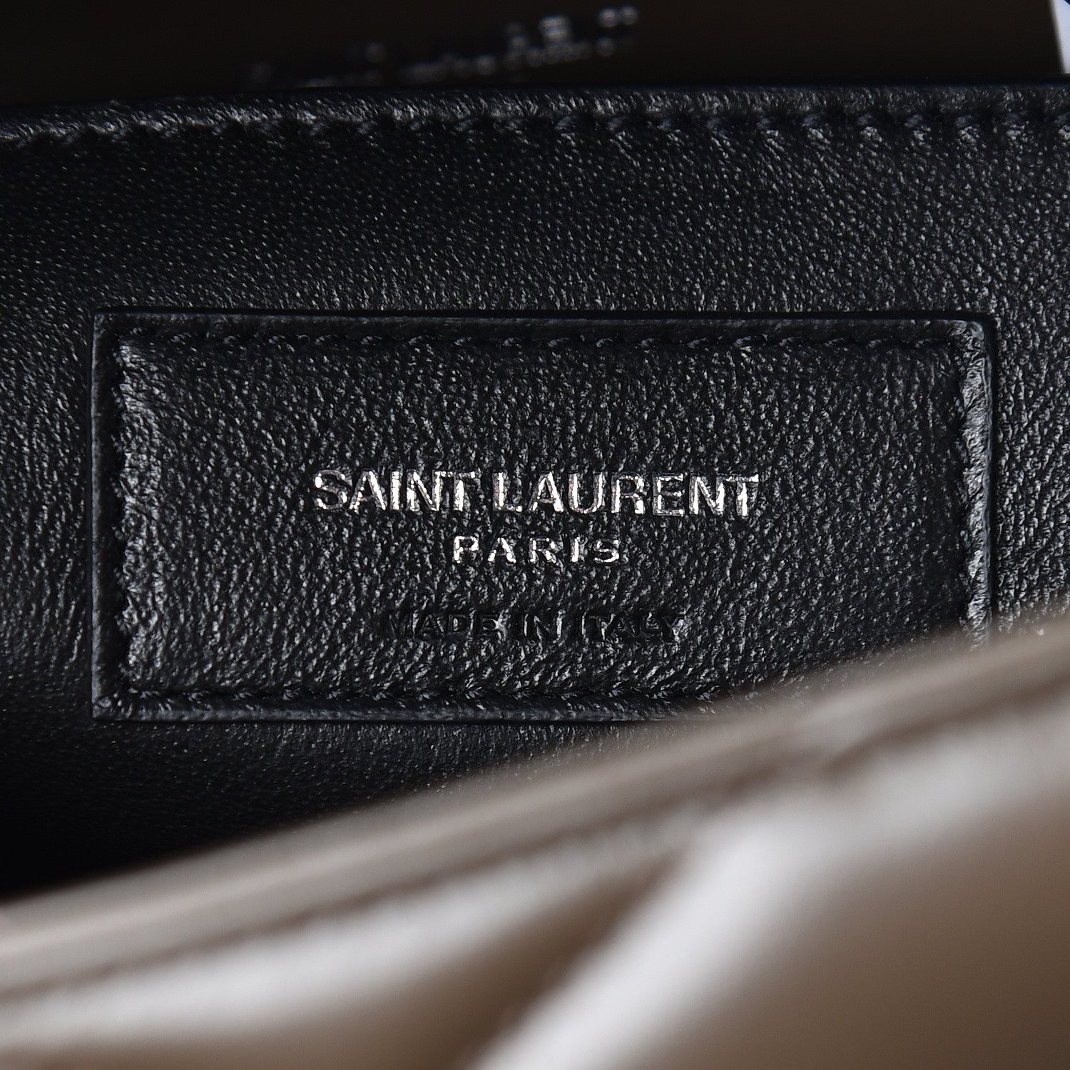 Saint Laurent Calfskin Y Quilted Monogram Small Loulou Chain Satchel Faggio 6 of 10