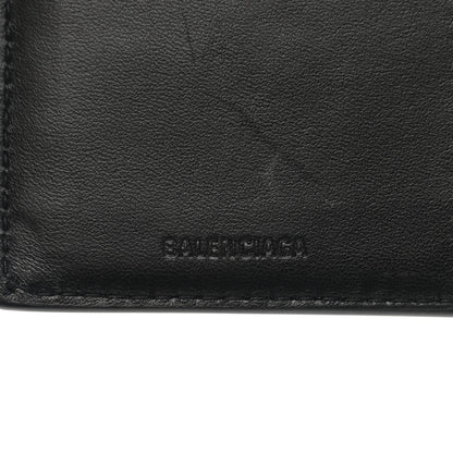 Balenciaga Calfskin Cash Vertical Long Wallet Black 6 of 8