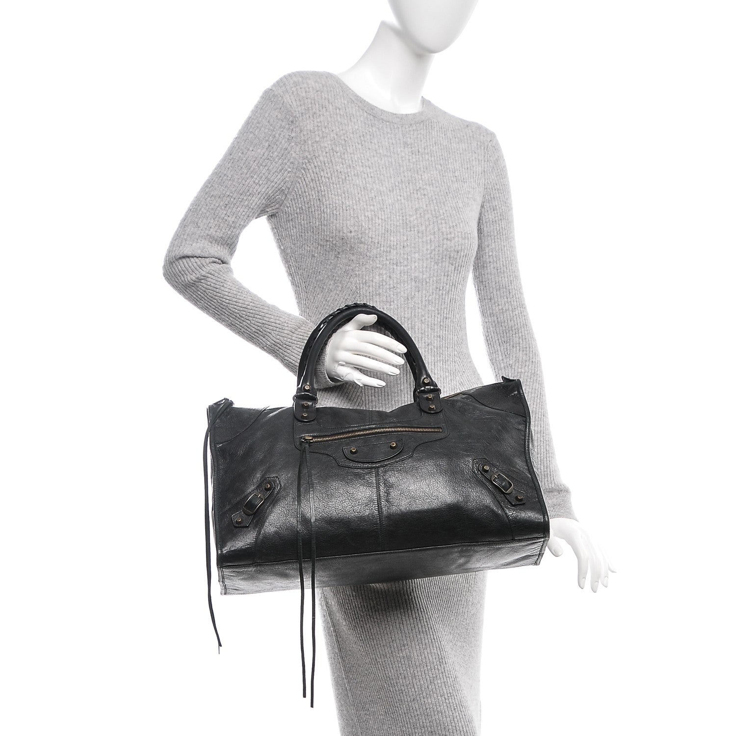 Balenciaga Agneau Classic Hardware Work Black 2 of 7