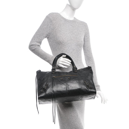 Balenciaga Agneau Classic Hardware Work Black 2 of 7