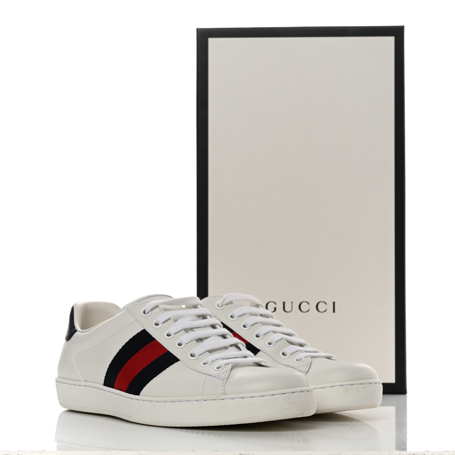 Gucci Miro Soft Calfskin Ayers Web Mens Ace Sneakers 7 White Blue 10 of 10