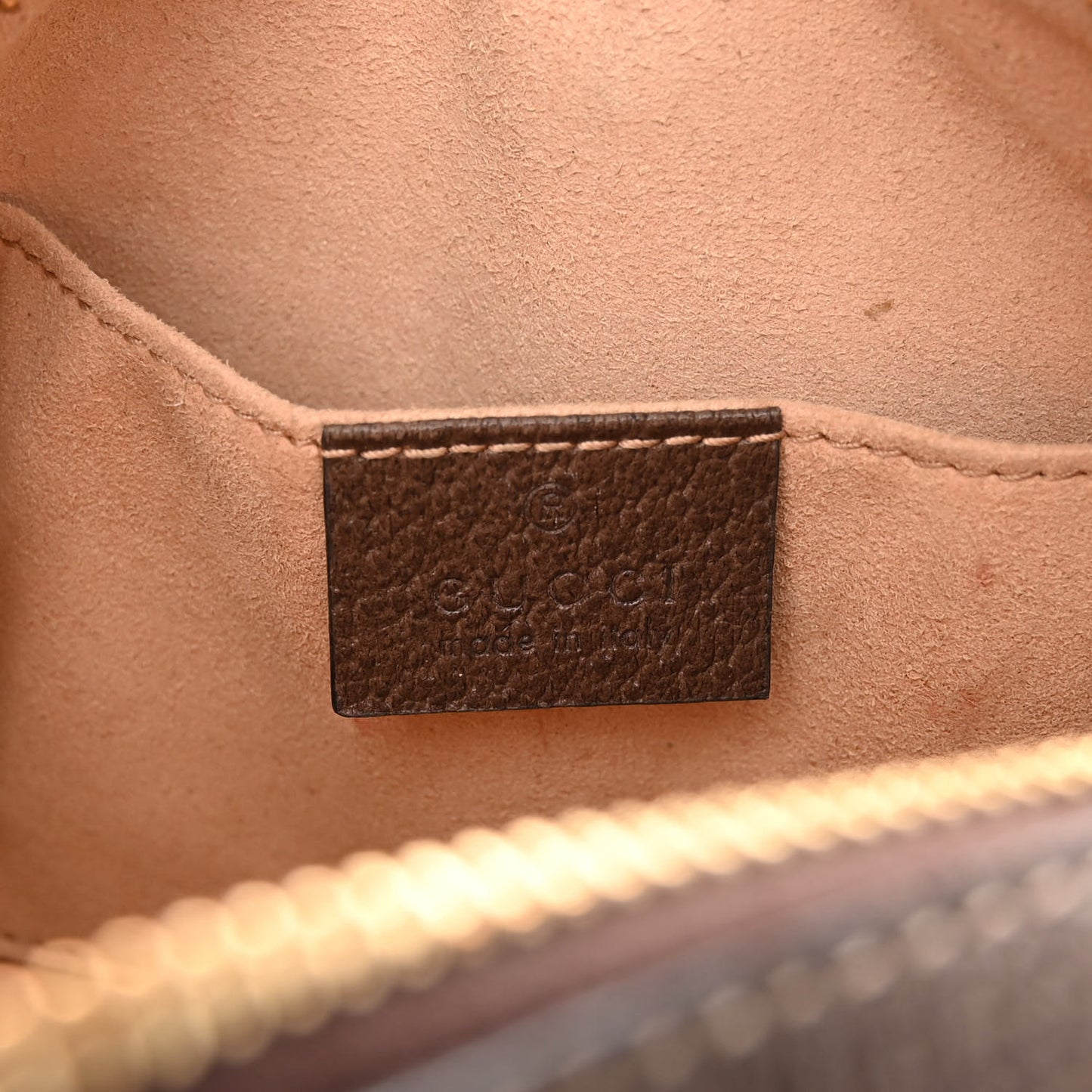 GG Supreme Monogram Web Mini Ophidia Shoulder Bag Brown