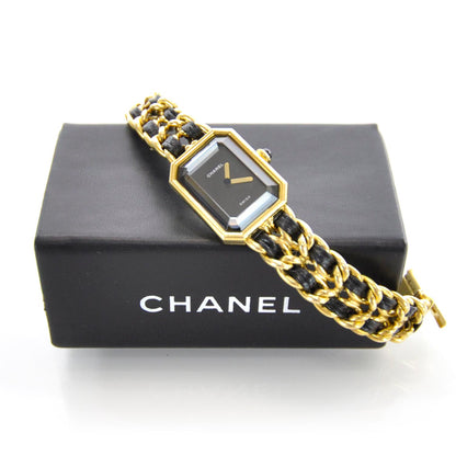 Chanel Stainless Steel Lambskin 20mm Chain Premiere Quartz Watch Gold L 5 of 6
