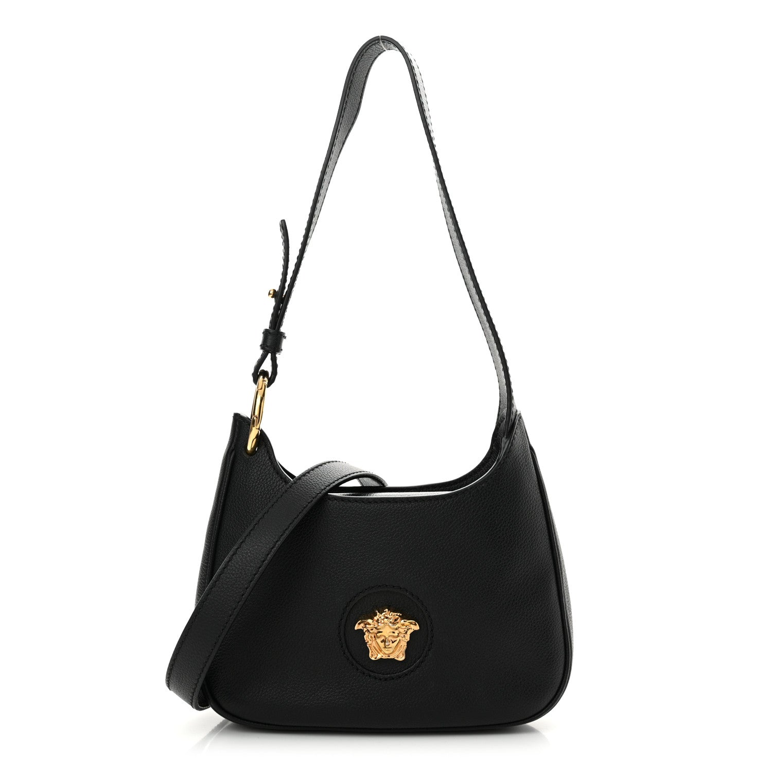 Versace Calfskin La Medusa Small Hobo Crossbody Black 1 of 11