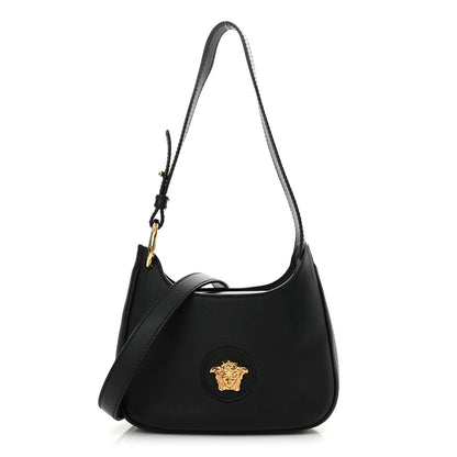 Versace Calfskin La Medusa Small Hobo Crossbody Black 1 of 11
