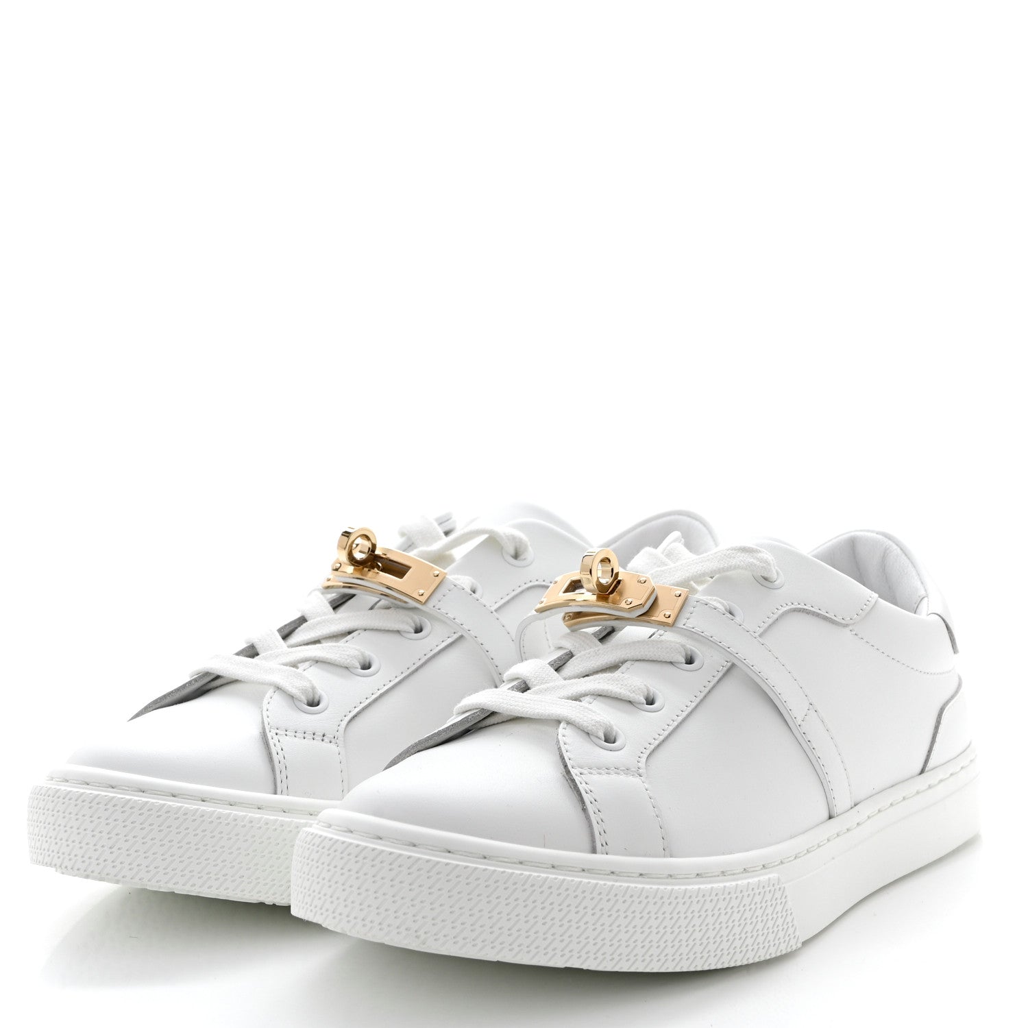 Hermes Calfskin Day Sneakers 38 White 3 of 8