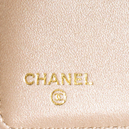 Chanel Leather Camellia Yen Wallet Fuchsia 6 of 8