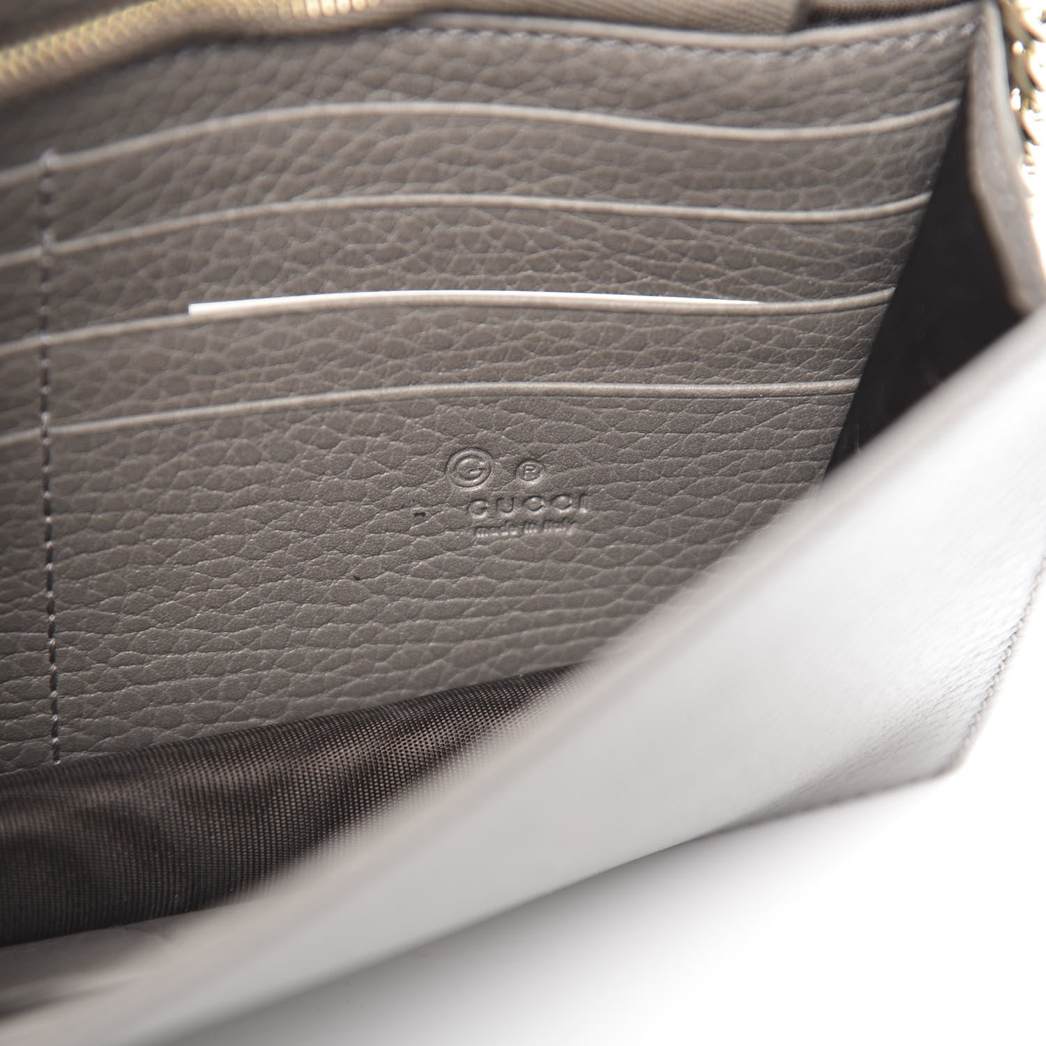 Gucci Dollar Calfskin Interlocking G Chain Wallet Loess 6 of 9